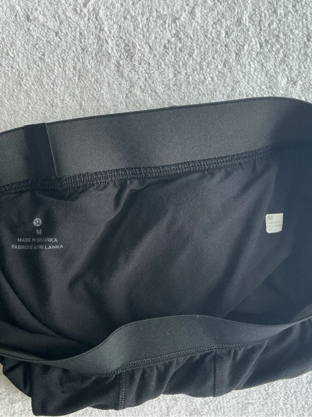 lululemon athletica Men’s Black Boxer Briefs with Logo Waistband